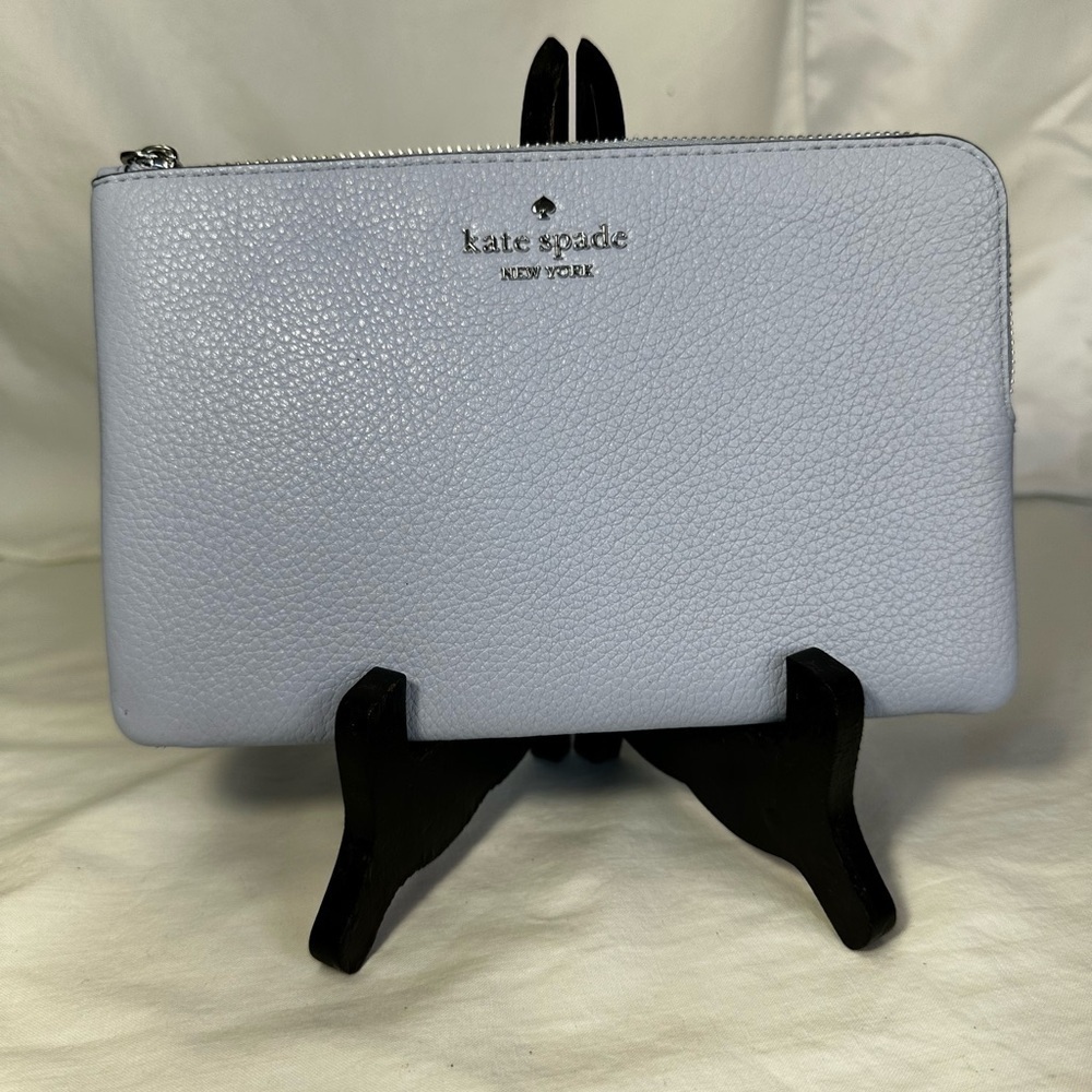 Kate Spade Leila Pebbled Leather Medium L-Zip Wristlet NWT